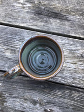 Load image into Gallery viewer, Rustic mug, handmade turquoise mug, set of stoneware mugs