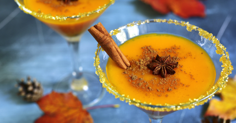 Caramel Pumpkin Pie Tea Cocktail