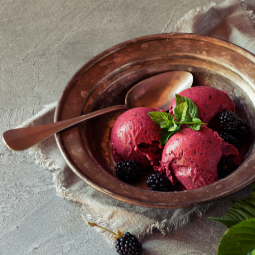 Blackberry Sangria Tea Sorbet