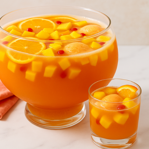 Mango Crush & Orange Sherbet Summer Punch