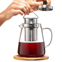 Load image into Gallery viewer, Glass Teapot Kettle with Infuser