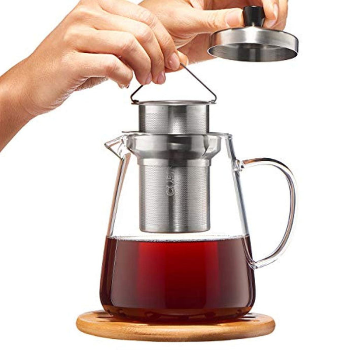Glass Teapot Kettle with Infuser
